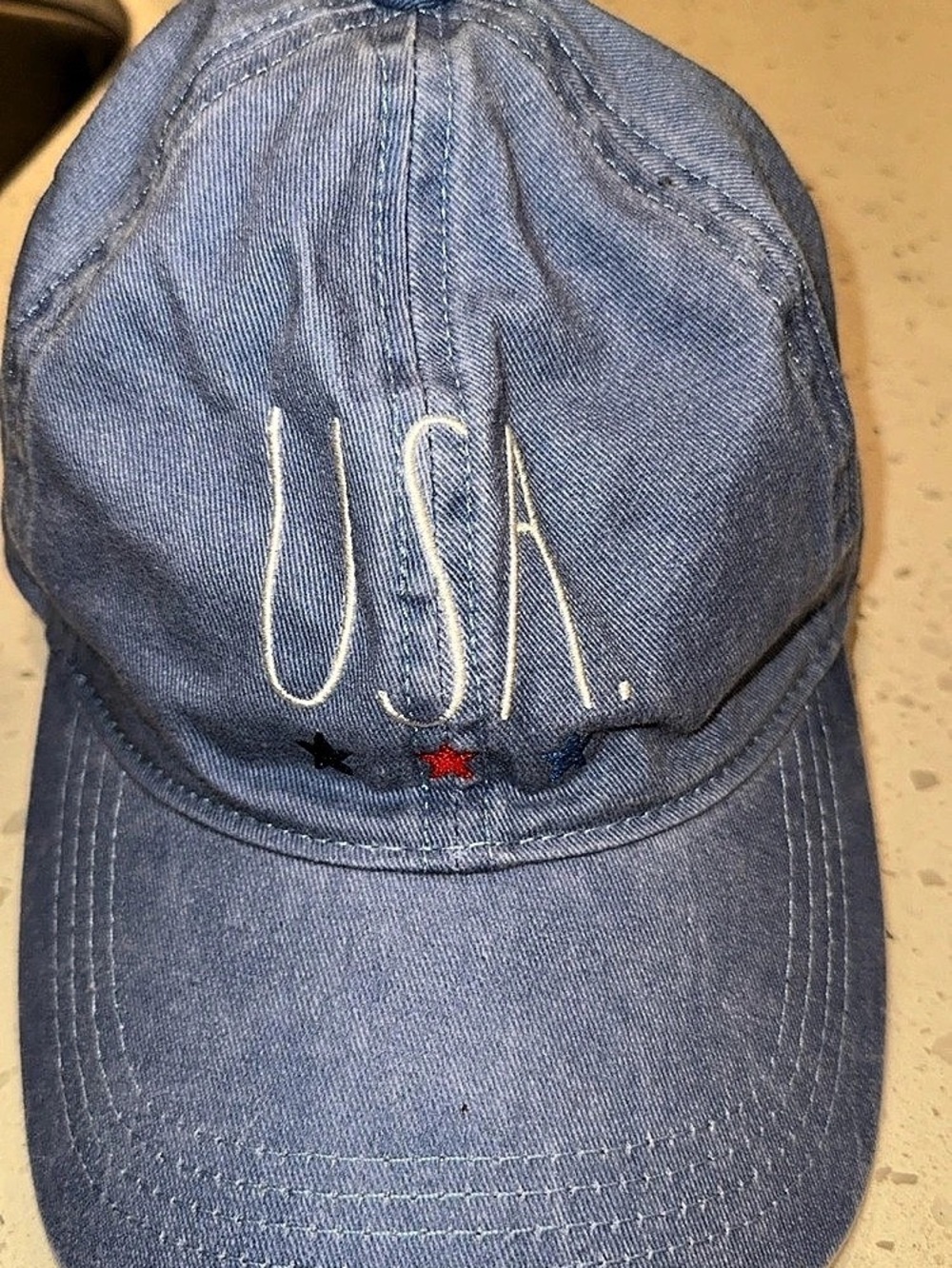 Rae Dunn USA Baseball Cap Blue